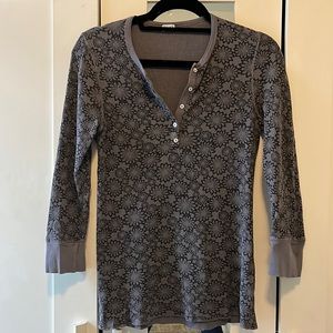 Splendid Henley 3/4 Sleeve Shirt L